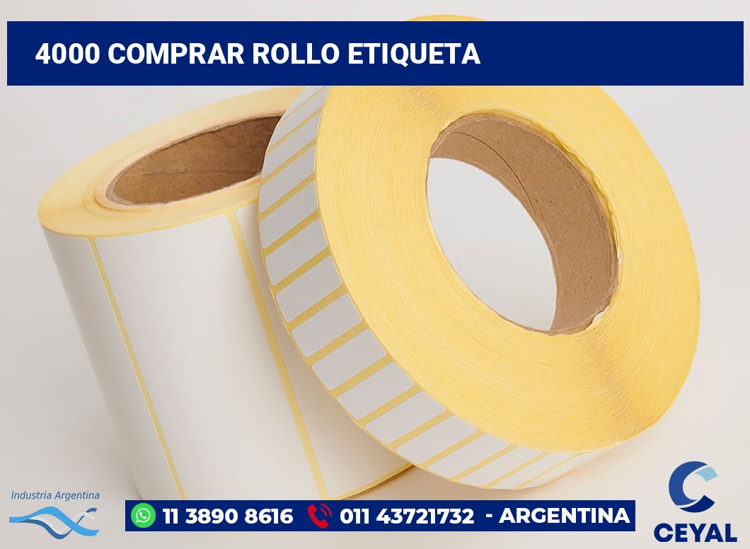 4000 Comprar rollo etiqueta