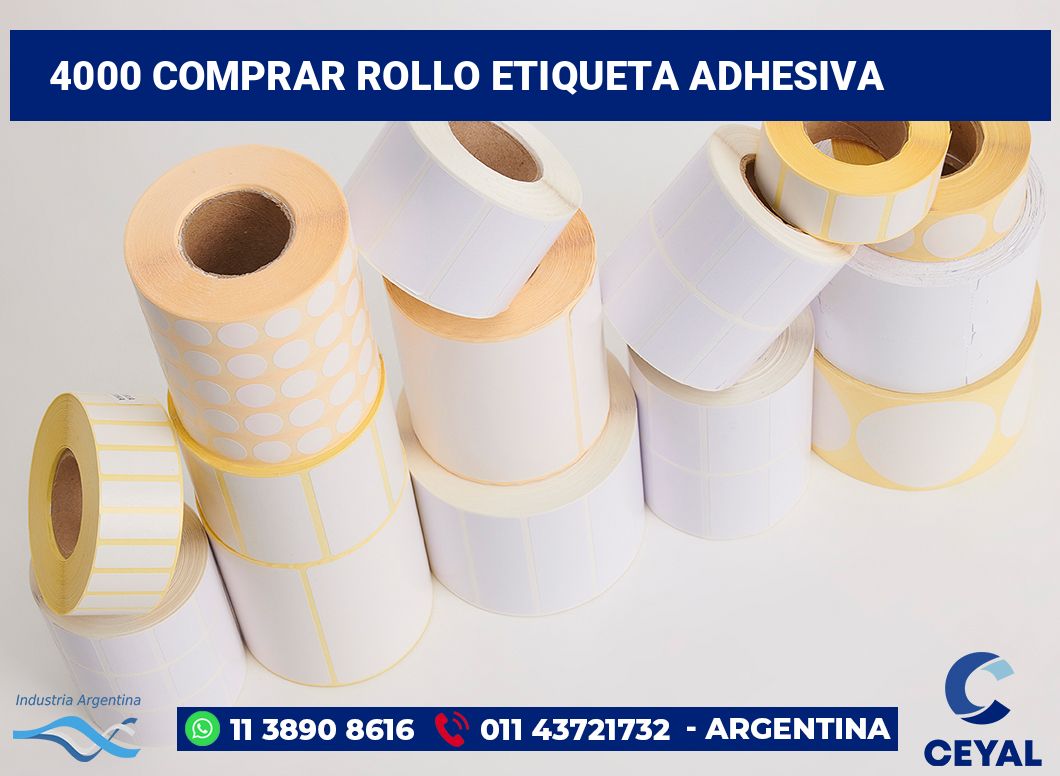 4000 Comprar rollo etiqueta adhesiva