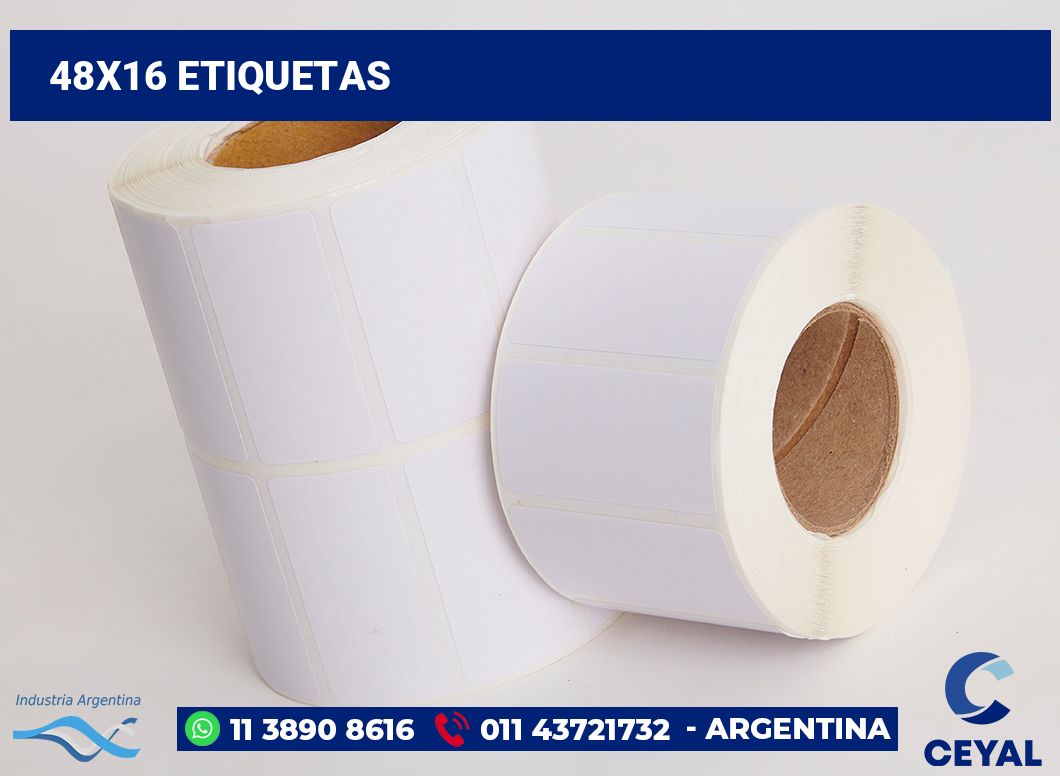48x16 Etiquetas