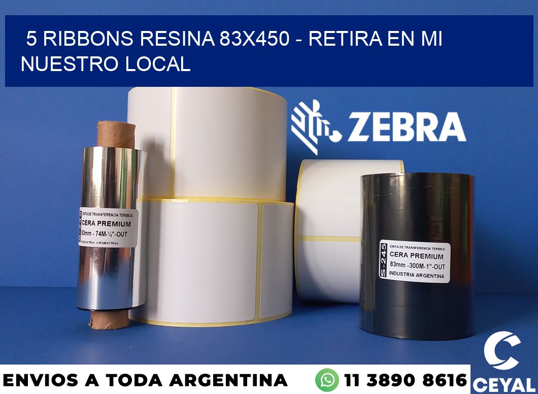 5 Ribbons resina 83x450 - retira en mi nuestro local