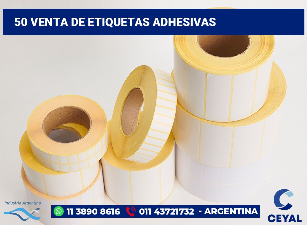 50 Venta de etiquetas adhesivas