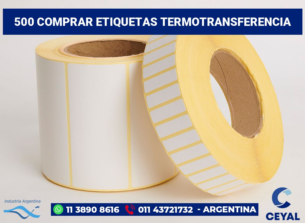 500 Comprar etiquetas termotransferencia