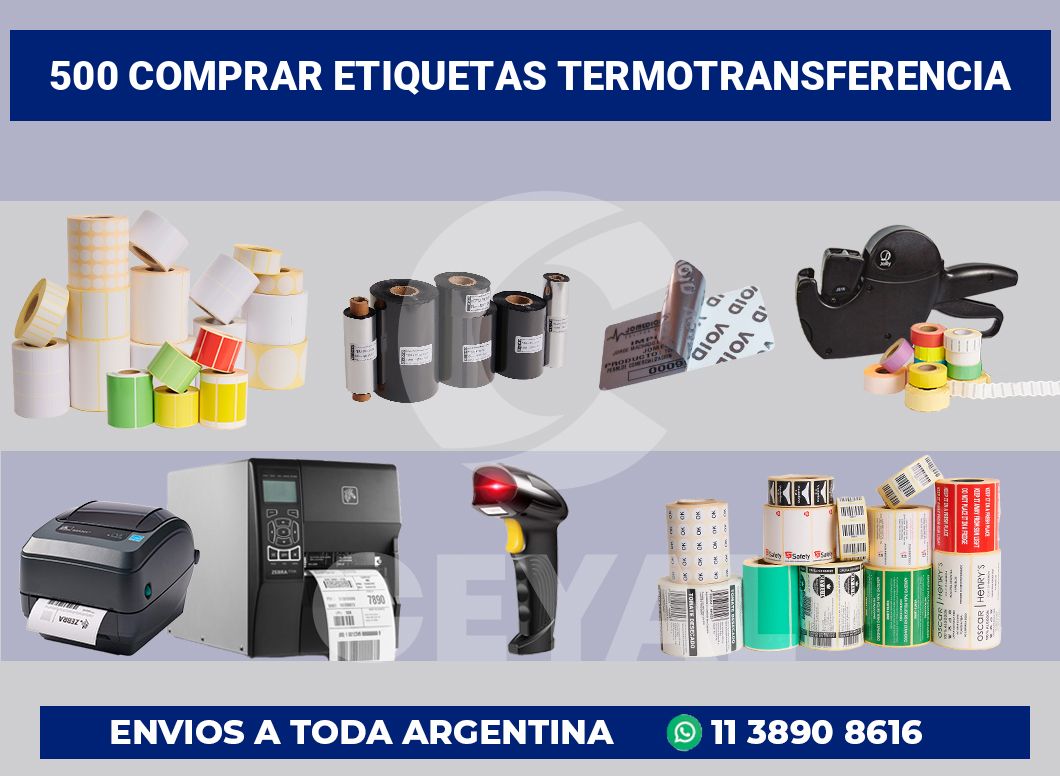 500 Comprar etiquetas termotransferencia