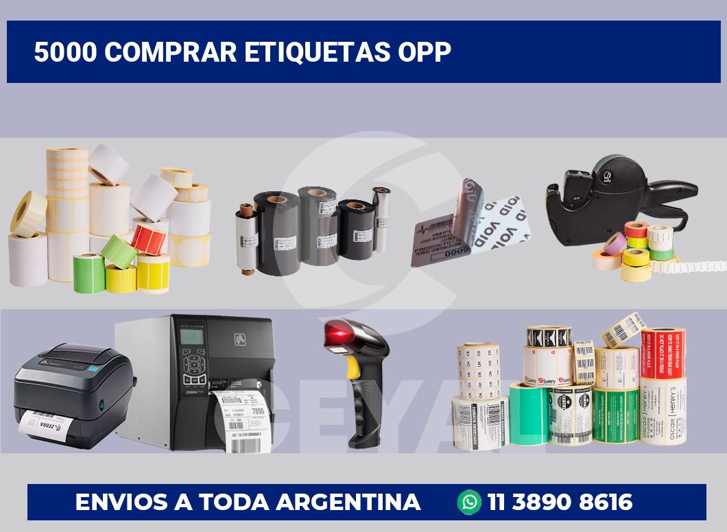 5000 Comprar etiquetas opp