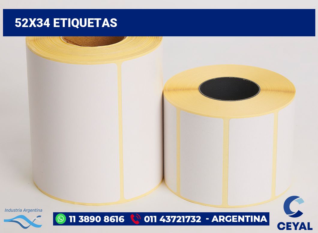 52x34 Etiquetas