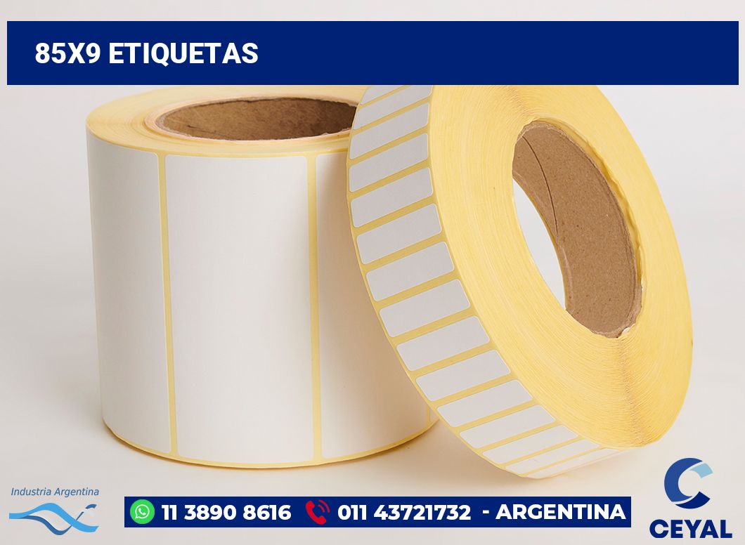 85x9 Etiquetas