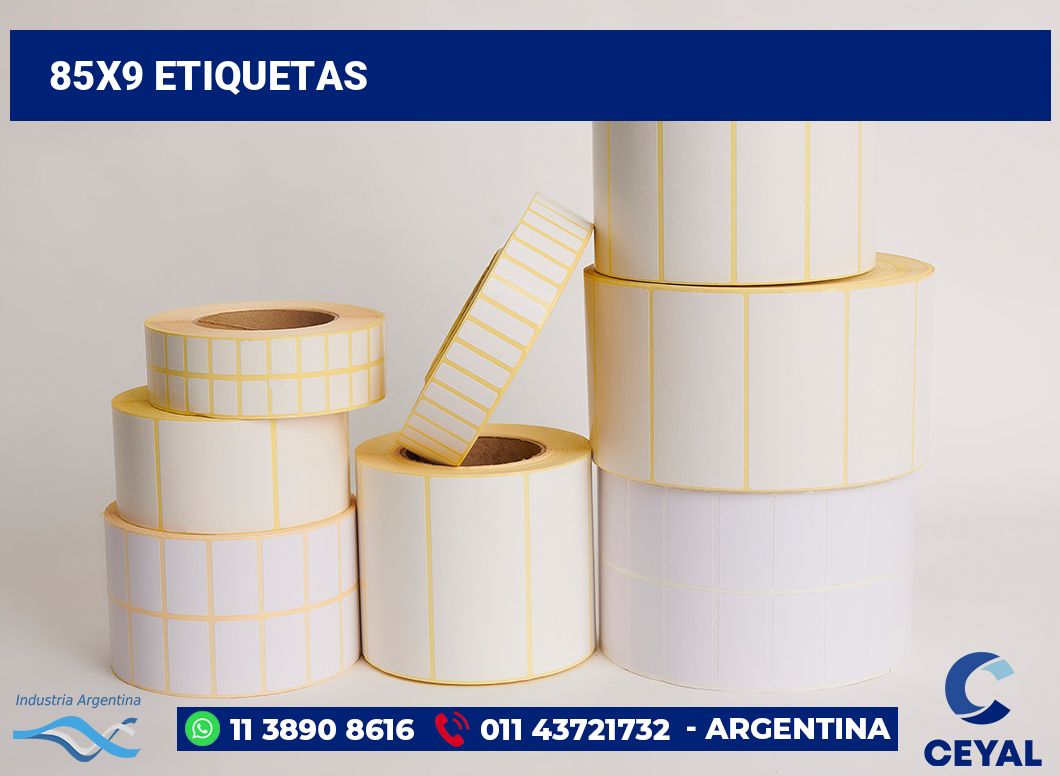 85x9 Etiquetas