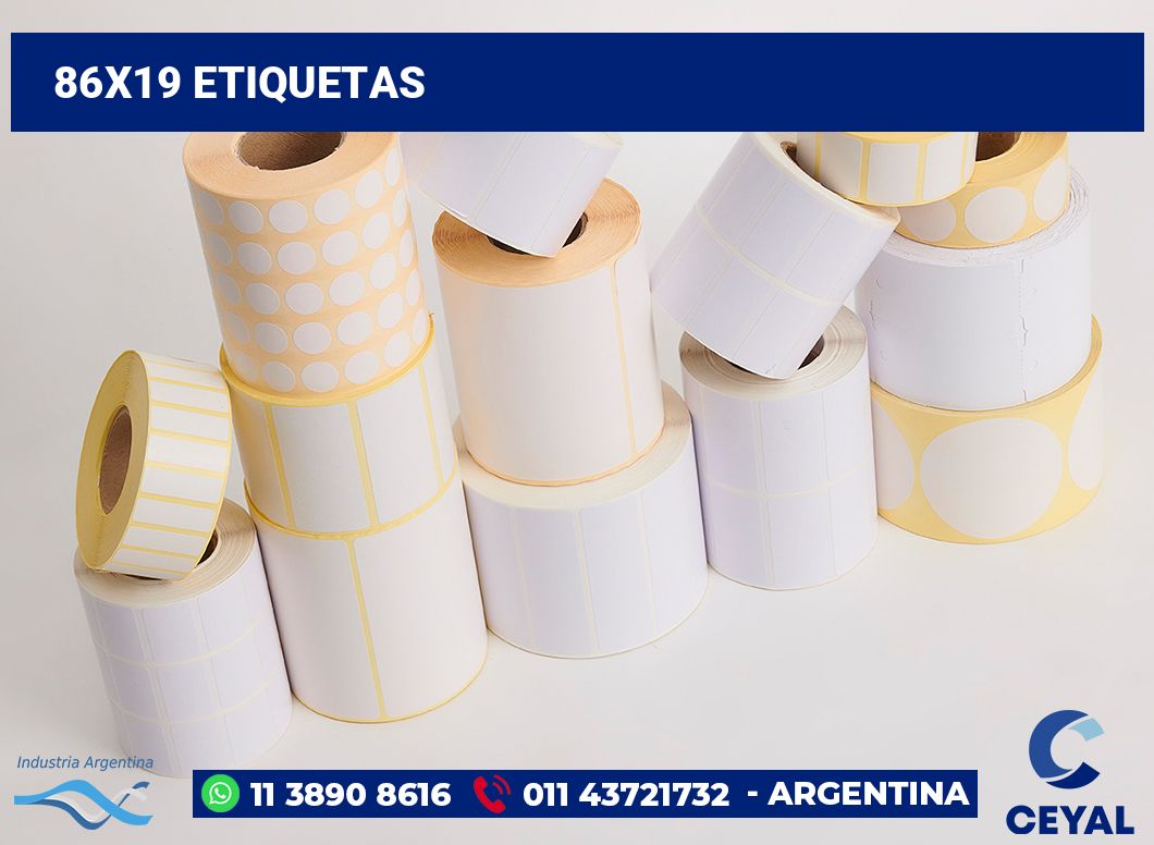 86x19 Etiquetas