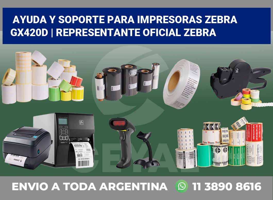 Ayuda y soporte para impresoras Zebra GX420d | Representante oficial Zebra