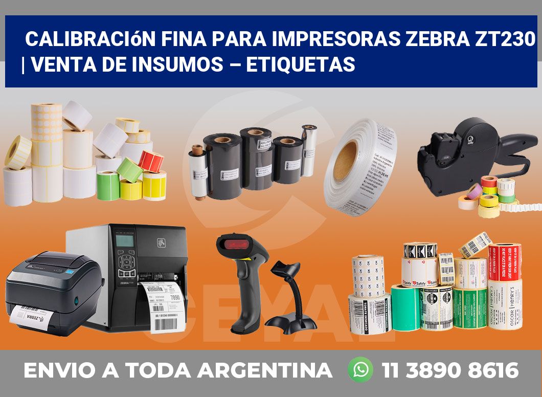 Calibración fina para impresoras Zebra ZT230 | Venta de insumos – Etiquetas