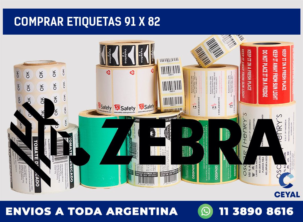 Comprar etiquetas 91 x 82