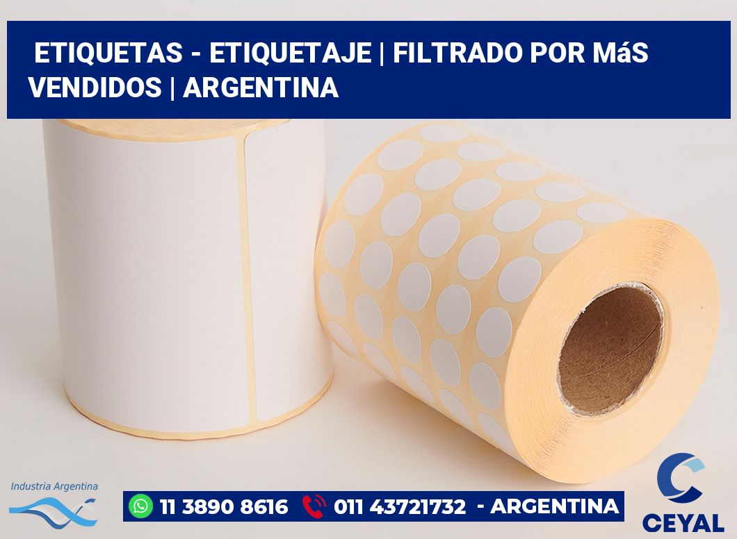Etiquetas - etiquetaje | Filtrado por más vendidos | Argentina