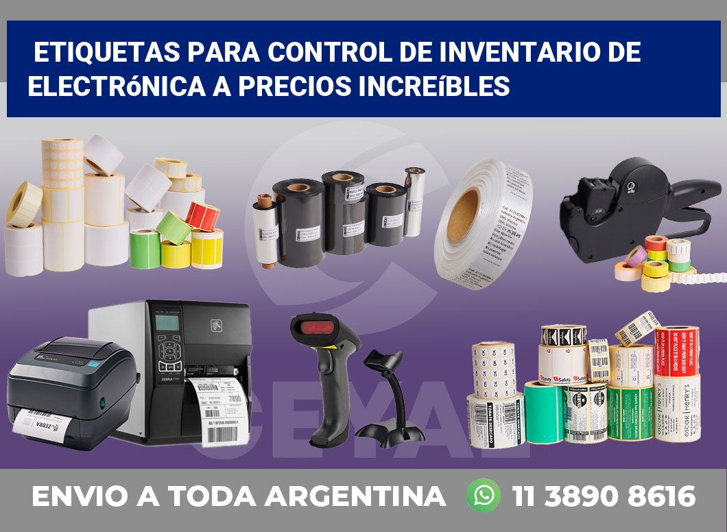 Etiquetas para Control de Inventario de Electrónica a Precios Increíbles