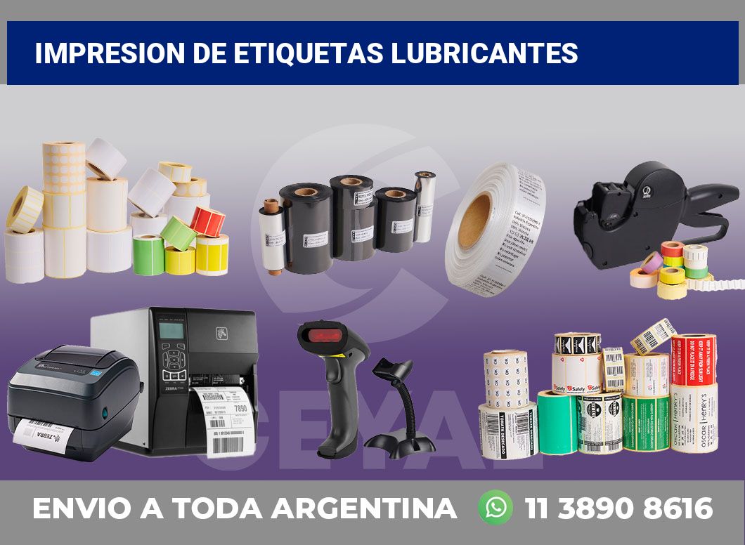 Impresion de etiquetas Lubricantes