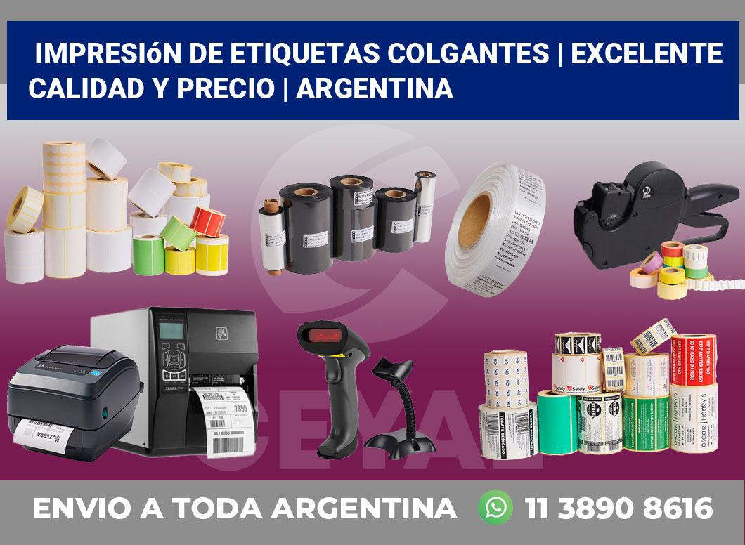 Impresión de etiquetas colgantes | Excelente calidad y precio | Argentina