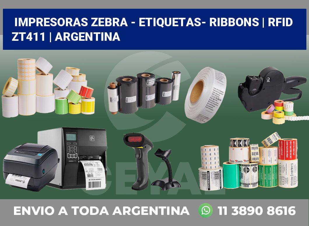 Impresoras Zebra – Etiquetas- Ribbons | RFID ZT411 | Argentina