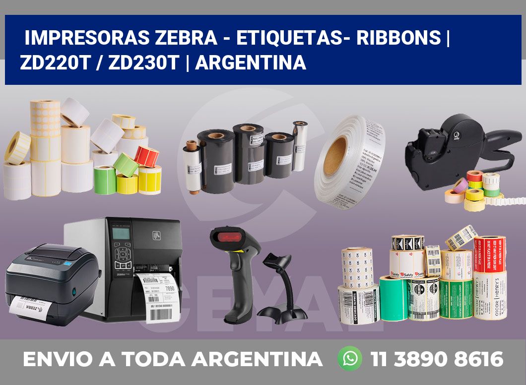 Impresoras Zebra – Etiquetas- Ribbons | ZD220t / ZD230t | Argentina