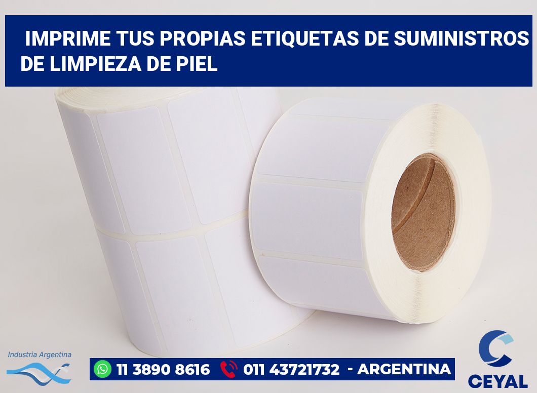 Imprime tus Propias Etiquetas de Suministros de Limpieza de Piel