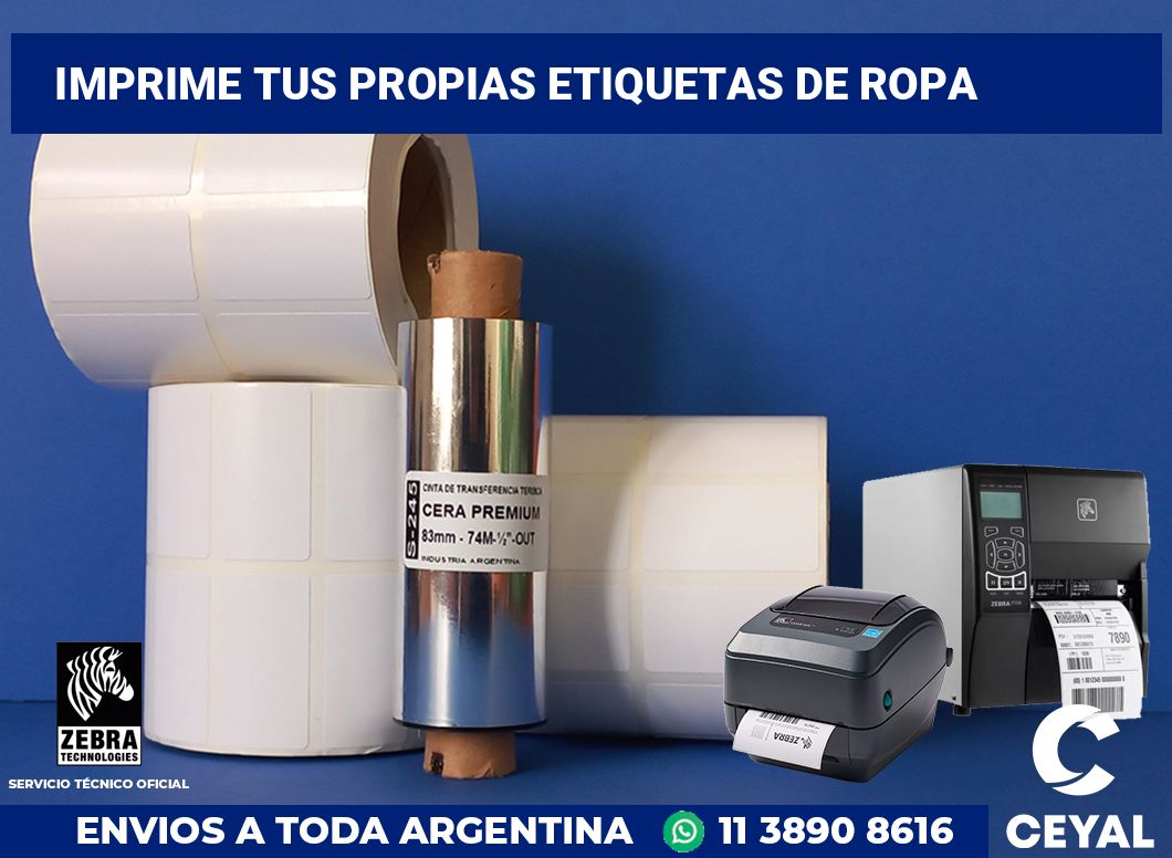 Imprime tus Propias Etiquetas de ropa