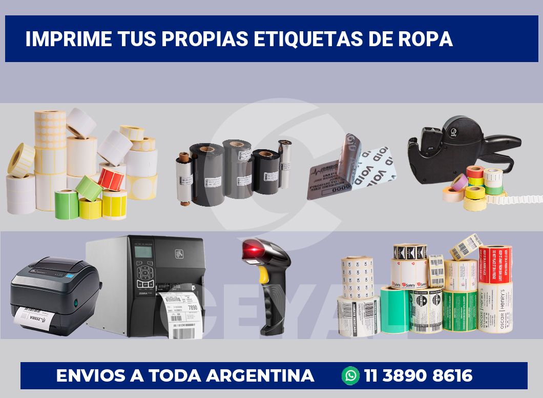 Imprime tus Propias Etiquetas de ropa