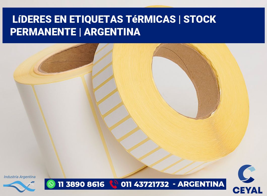 Líderes en etiquetas térmicas | Stock permanente | Argentina