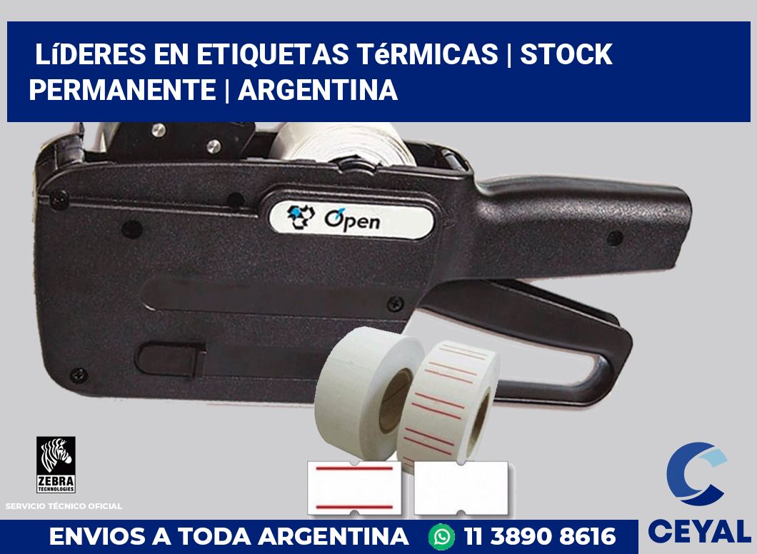 Líderes en etiquetas térmicas | Stock permanente | Argentina