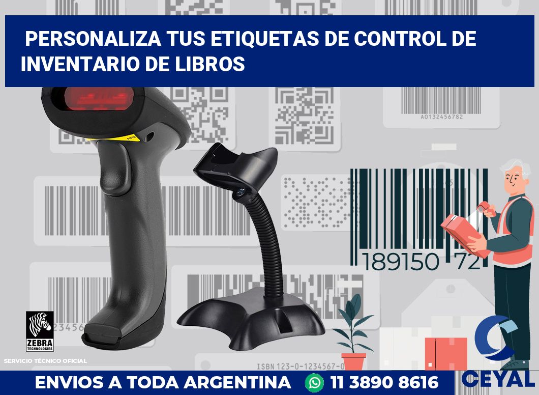 Personaliza tus Etiquetas de Control de Inventario de Libros