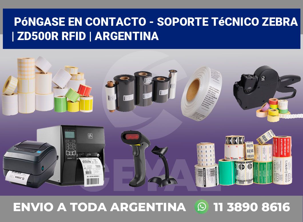 Póngase en contacto – soporte técnico Zebra | ZD500R RFID | Argentina