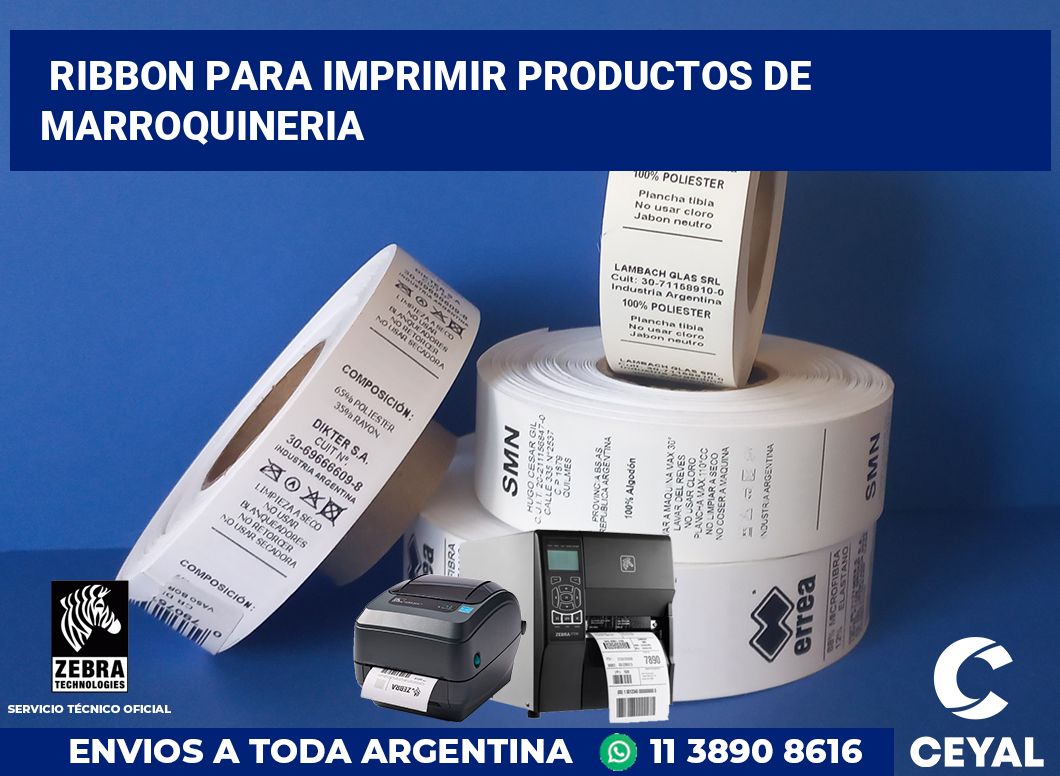 Ribbon para imprimir Productos de marroquineria