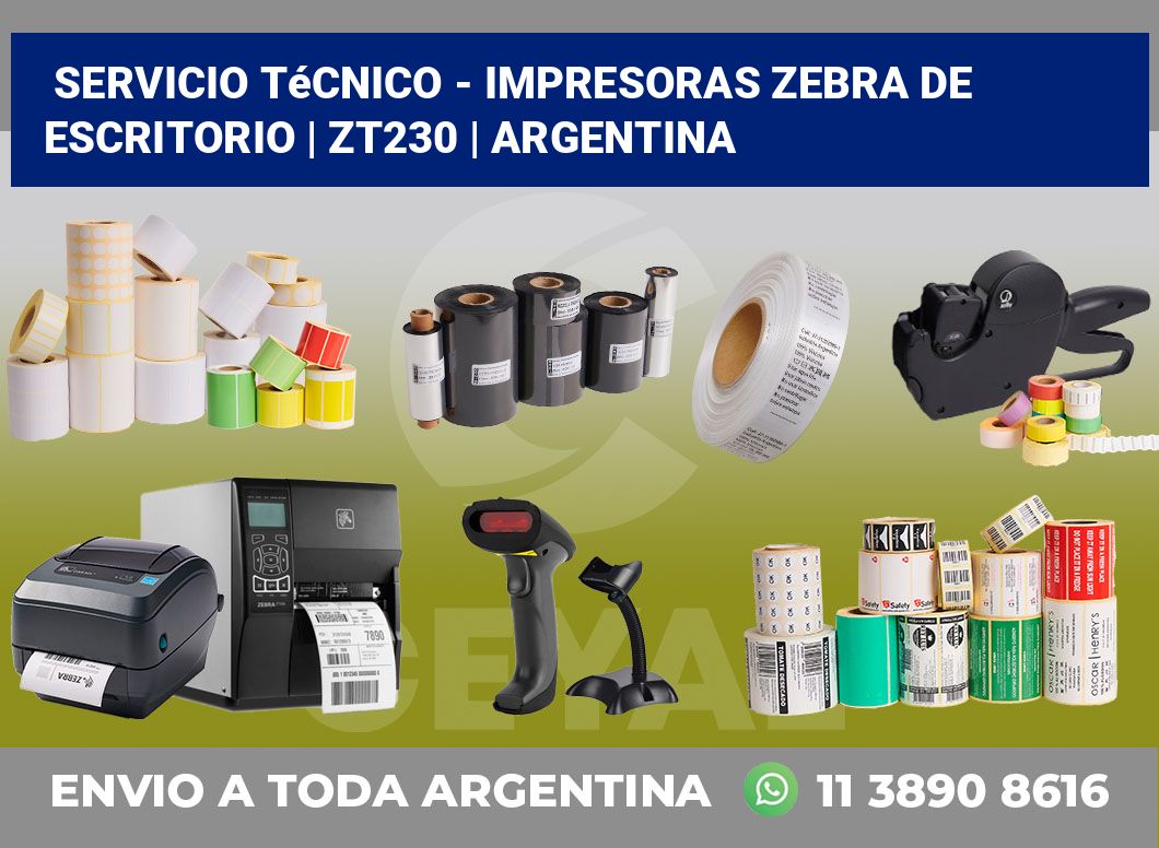 Servicio técnico – Impresoras Zebra de escritorio | zt230 | Argentina