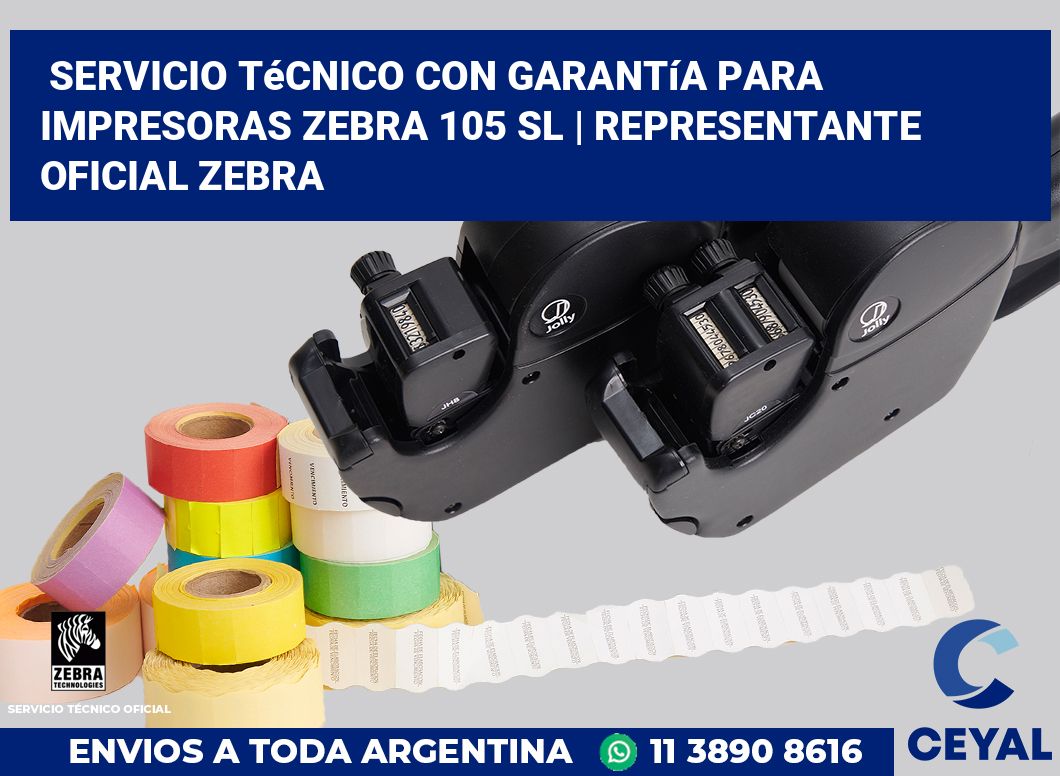 Servicio técnico con garantía para impresoras Zebra 105 SL | Representante oficial Zebra