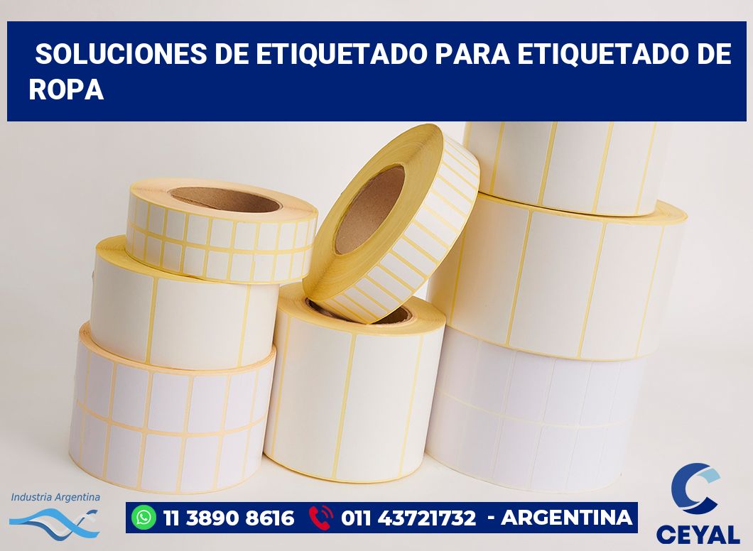 Soluciones de Etiquetado para etiquetado de ropa
