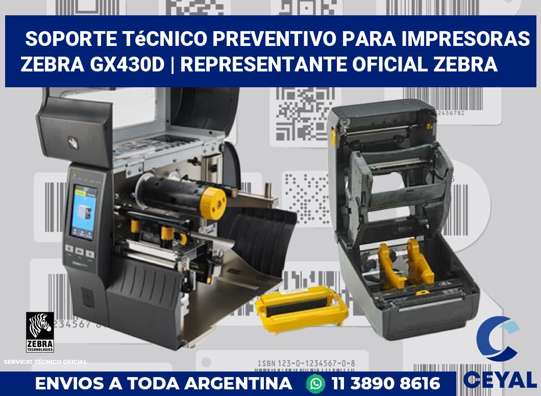 Soporte técnico preventivo para impresoras Zebra GX430d | Representante oficial Zebra