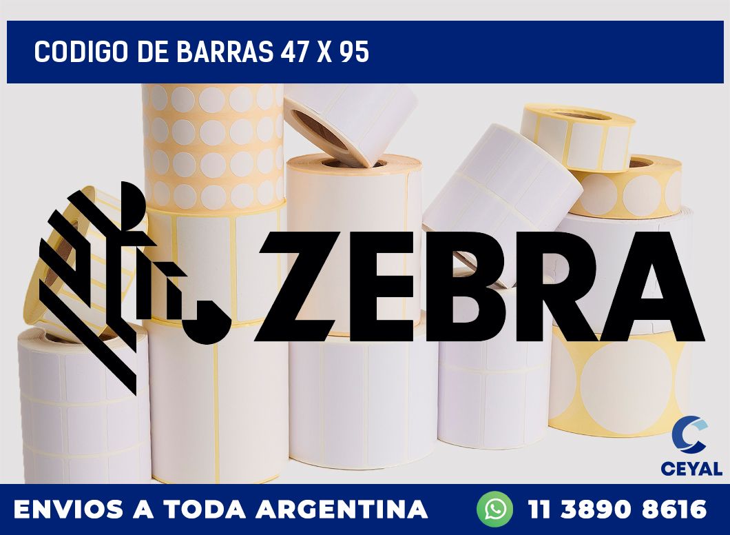 codigo de barras 47 x 95
