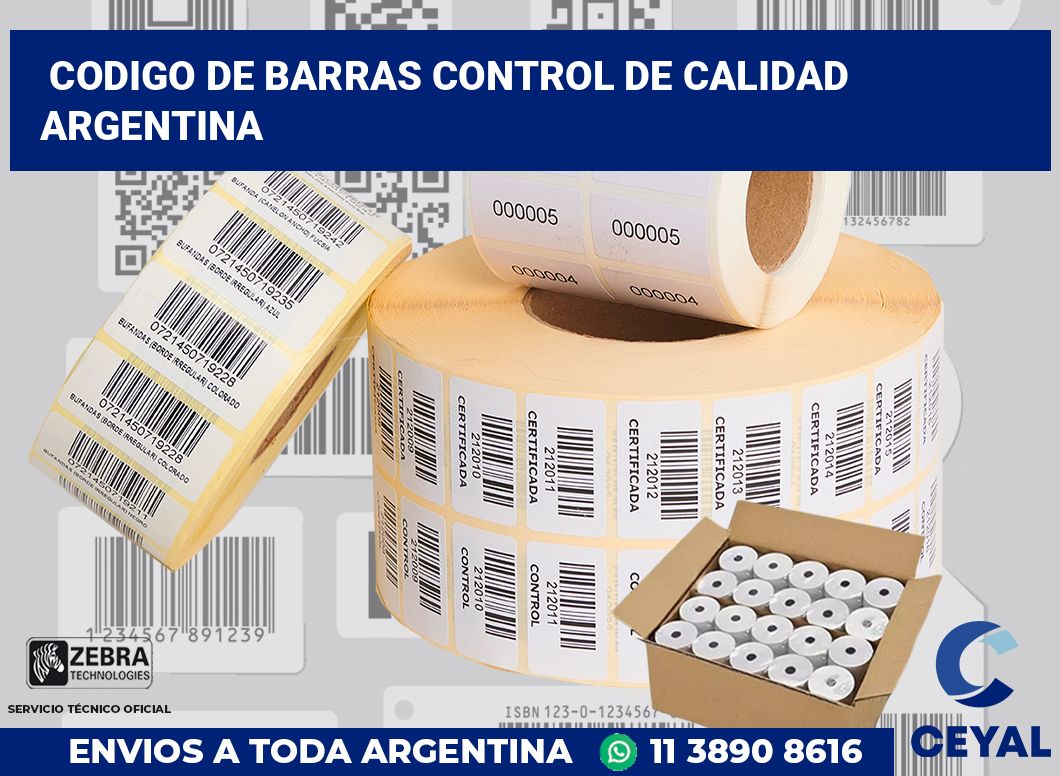 codigo de barras control de calidad  argentina