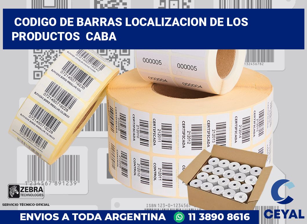 codigo de barras localizacion de los productos  CABA