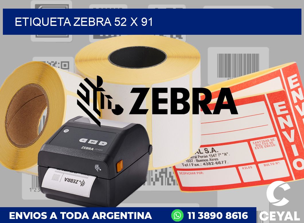 etiqueta zebra 52 x 91