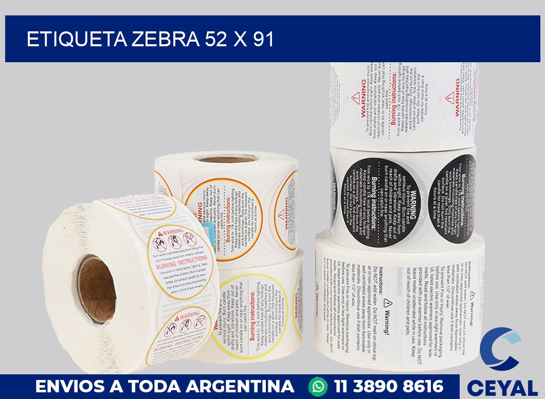 etiqueta zebra 52 x 91