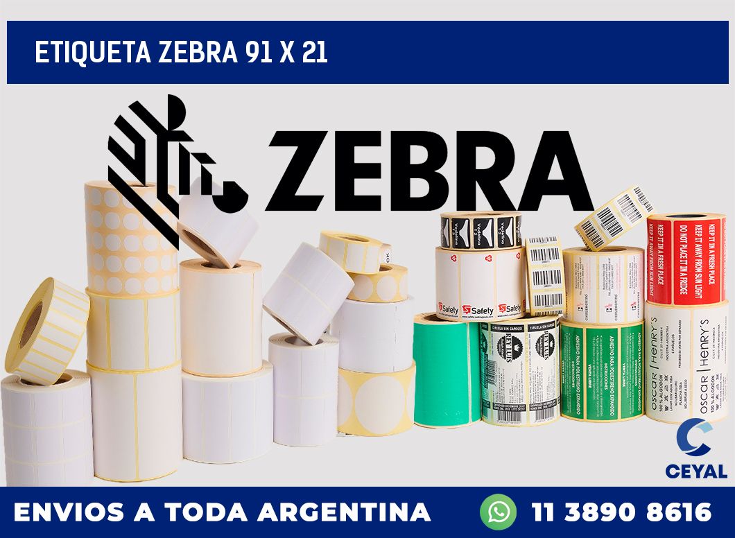 etiqueta zebra 91 x 21