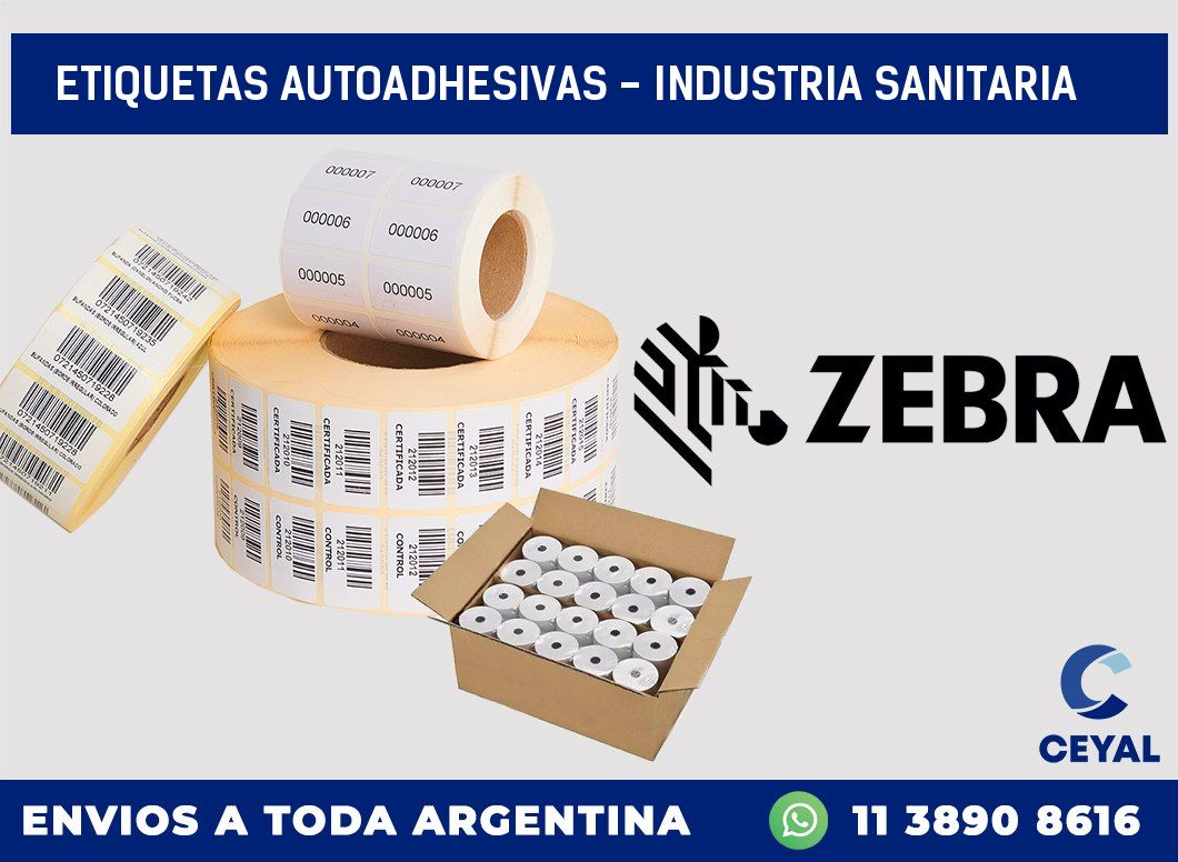 etiquetas autoadhesivas - industria sanitaria