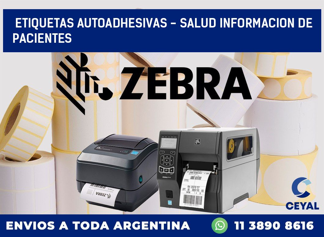 etiquetas autoadhesivas - salud informacion de pacientes