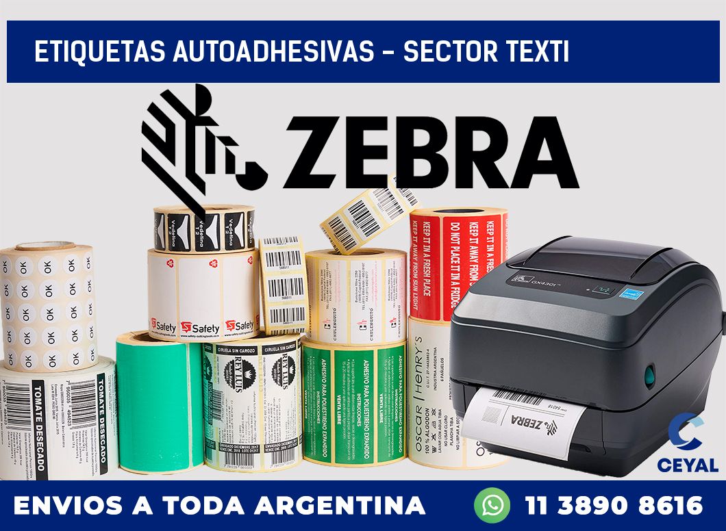 etiquetas autoadhesivas – sector texti