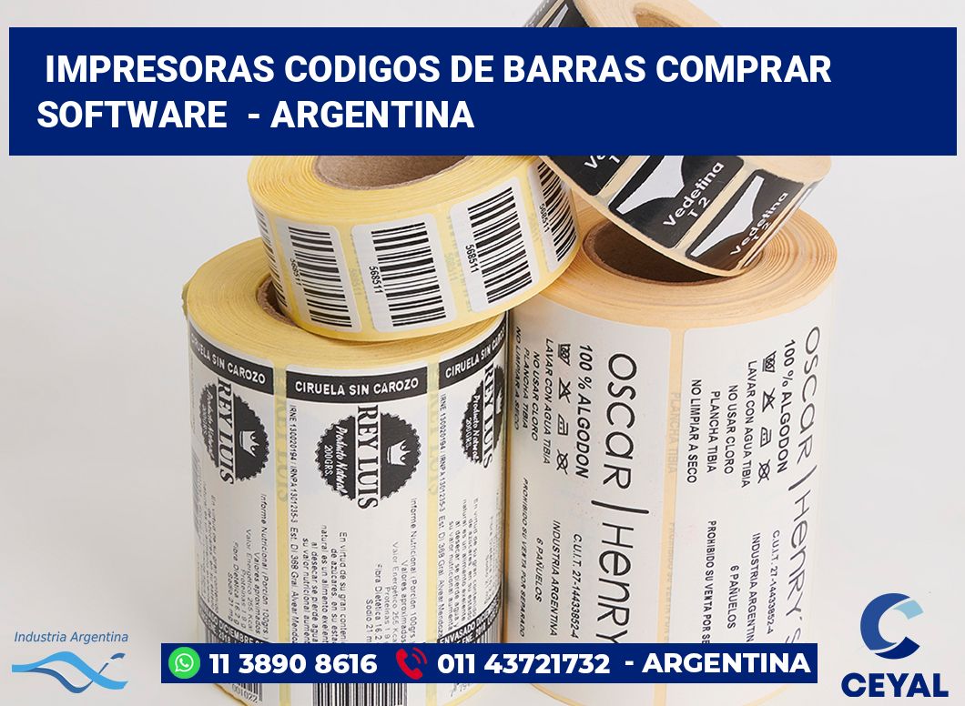 impresoras codigos de barras comprar software  - Argentina