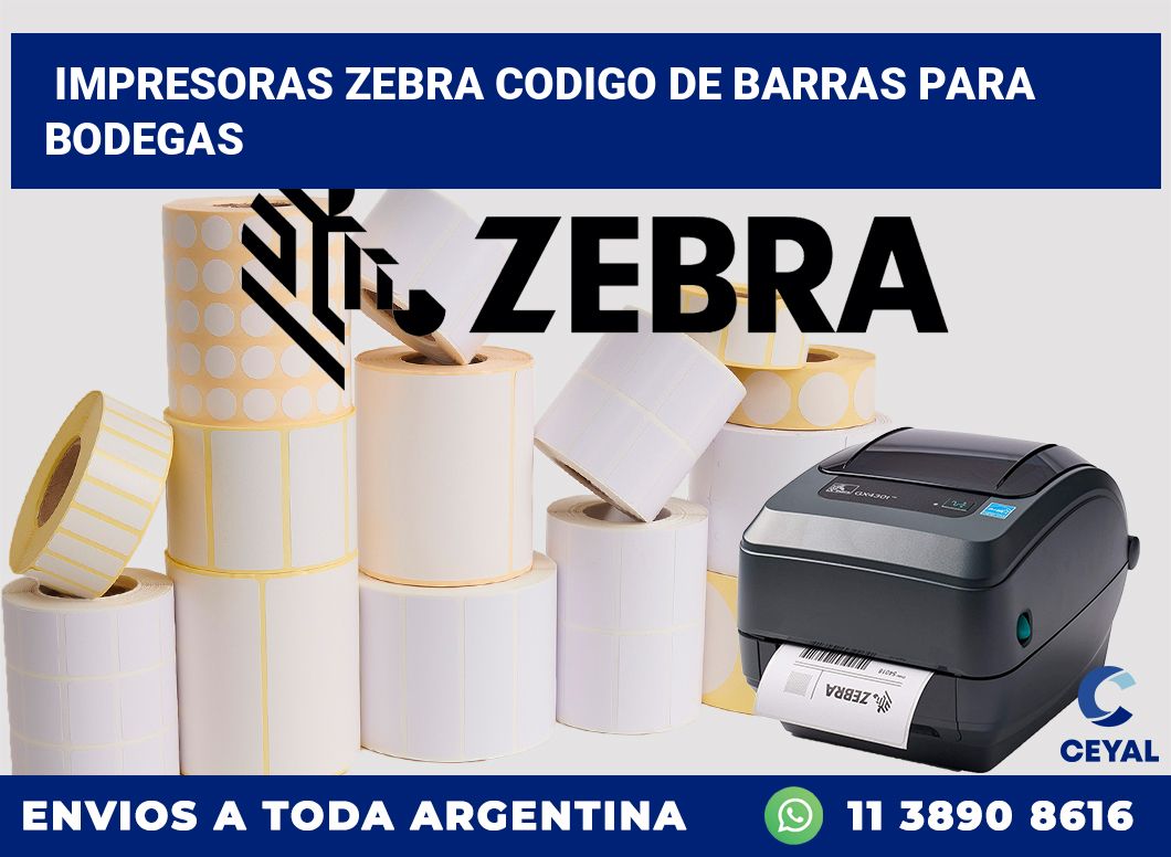 impresoras zebra codigo de barras para Bodegas