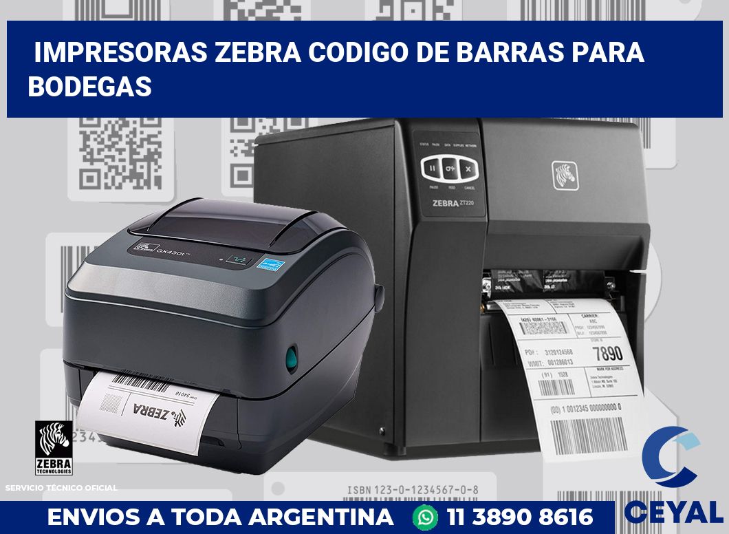 impresoras zebra codigo de barras para Bodegas