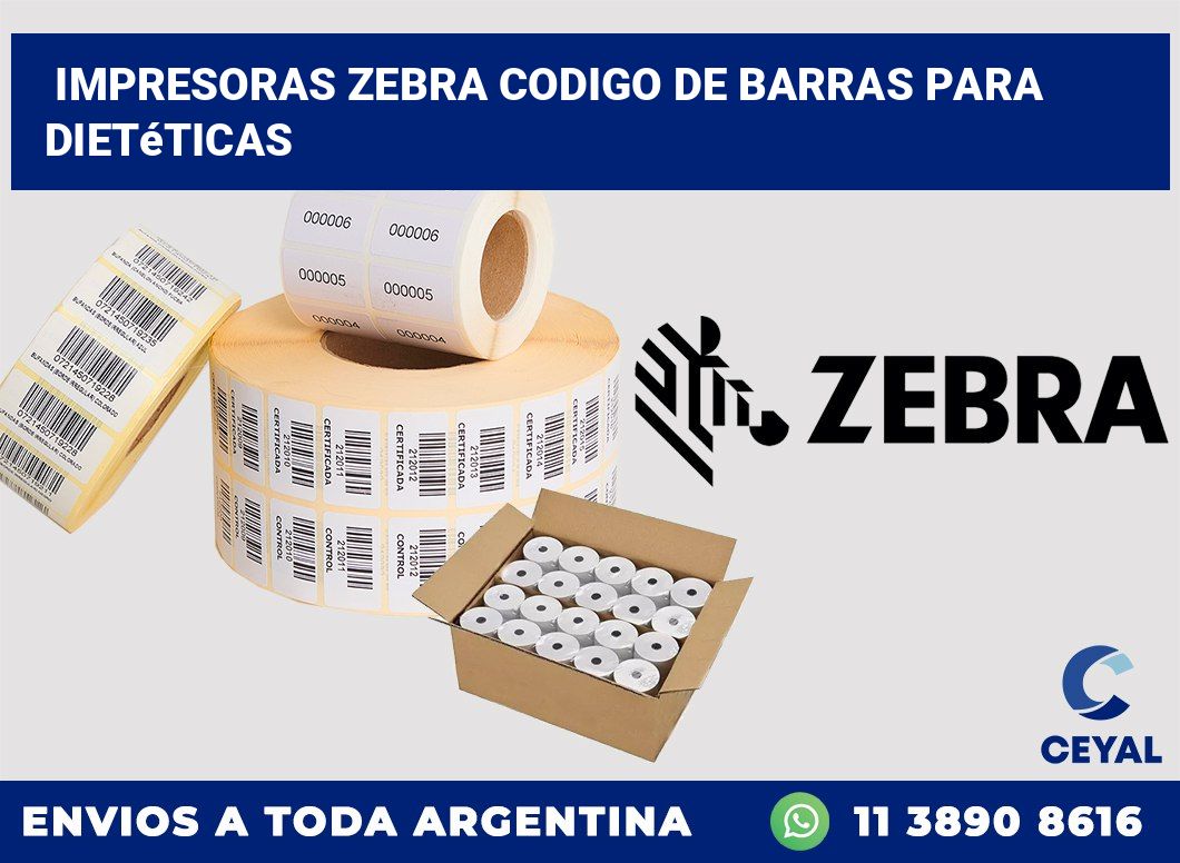 impresoras zebra codigo de barras para Dietéticas