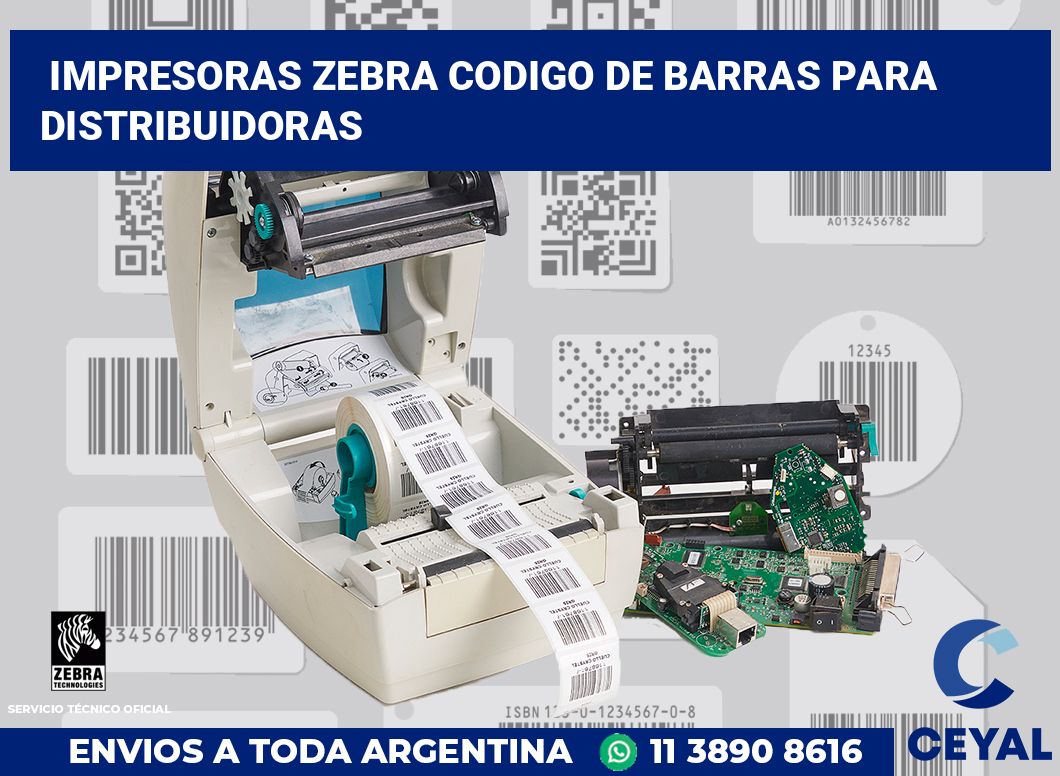 impresoras zebra codigo de barras para Distribuidoras