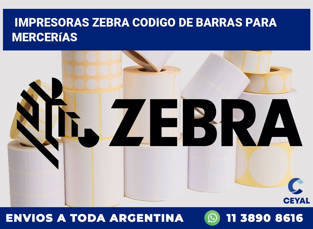 impresoras zebra codigo de barras para Mercerías