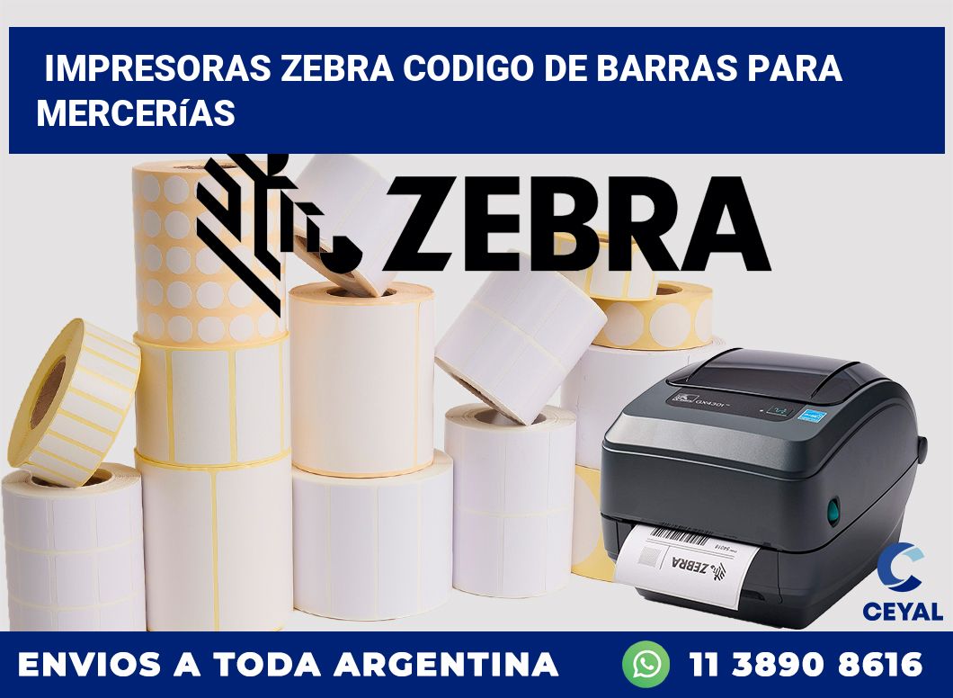 impresoras zebra codigo de barras para Mercerías