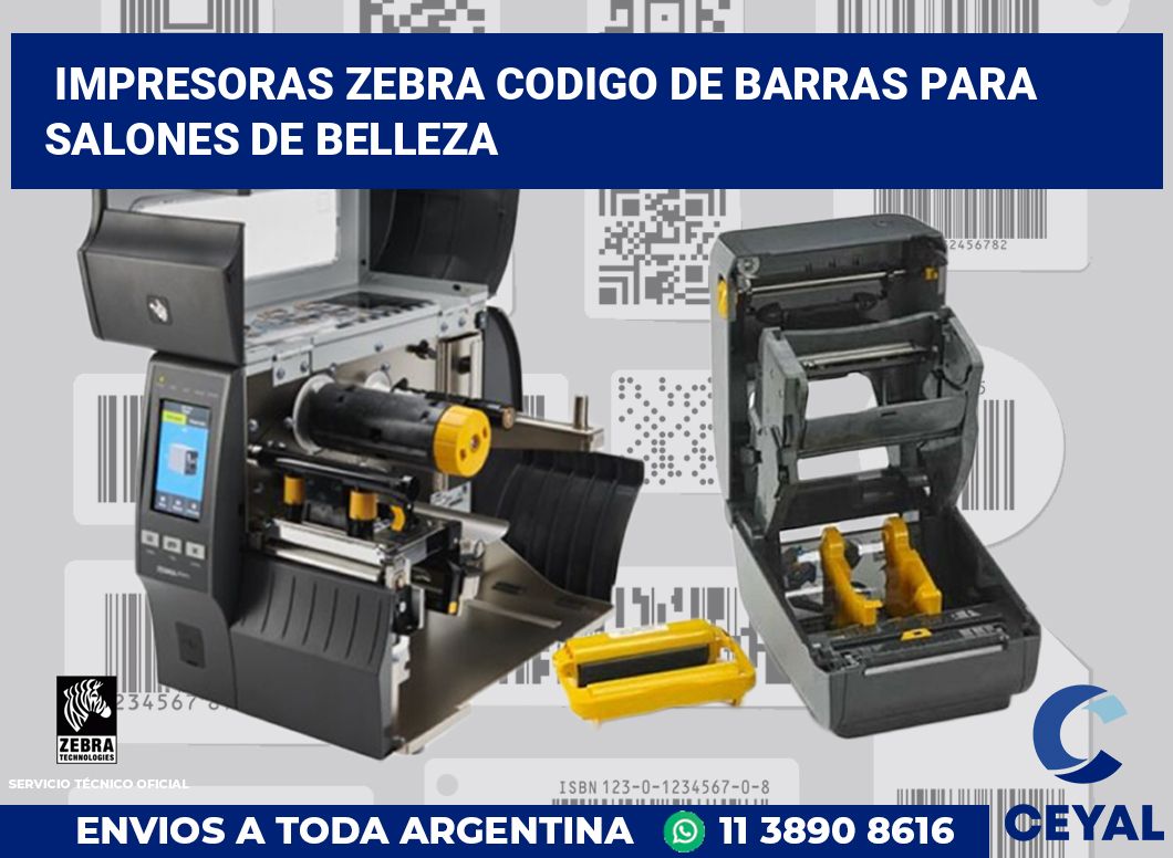 impresoras zebra codigo de barras para Salones de belleza